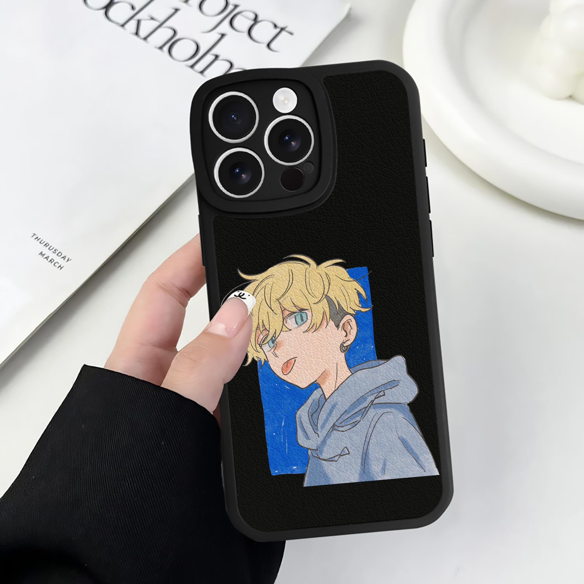 （画像用） 東京リベンジャーズ Tokyo Revengers 【iPhone 16シリーズ対応】シリコンスマホケース（レザー調） 材質：シリコン